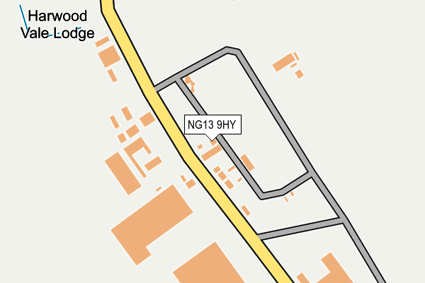 NG13 9HY map - OS OpenMap – Local (Ordnance Survey)