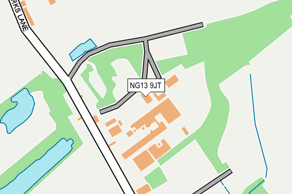 NG13 9JT map - OS OpenMap – Local (Ordnance Survey)