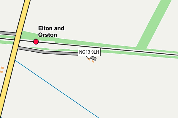 NG13 9LH map - OS OpenMap – Local (Ordnance Survey)