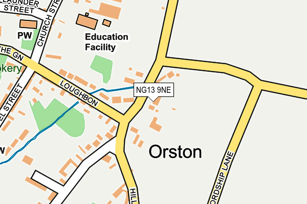 NG13 9NE map - OS OpenMap – Local (Ordnance Survey)