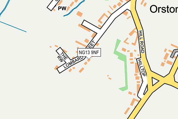 NG13 9NF map - OS OpenMap – Local (Ordnance Survey)