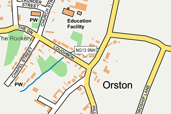 NG13 9NH map - OS OpenMap – Local (Ordnance Survey)