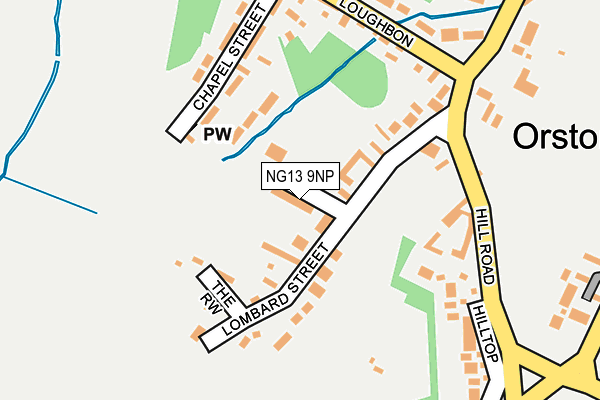 NG13 9NP map - OS OpenMap – Local (Ordnance Survey)