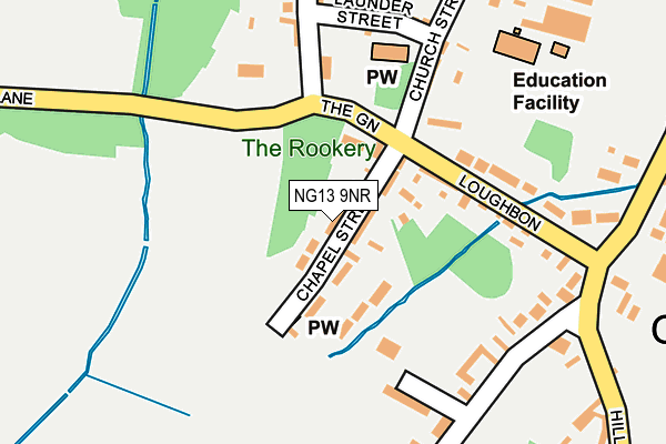 NG13 9NR map - OS OpenMap – Local (Ordnance Survey)