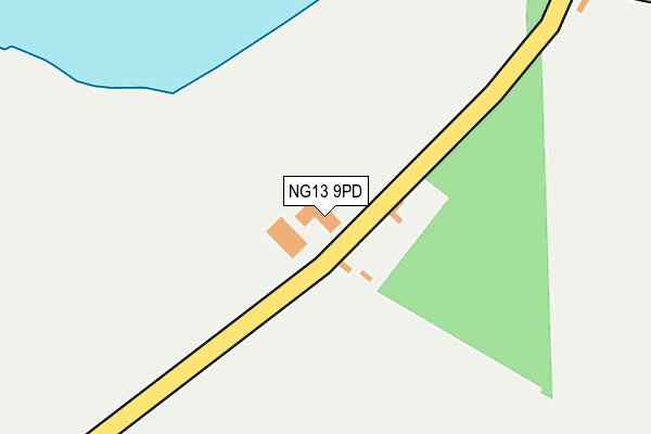 NG13 9PD map - OS OpenMap – Local (Ordnance Survey)