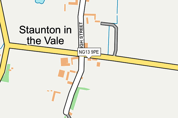 NG13 9PE map - OS OpenMap – Local (Ordnance Survey)