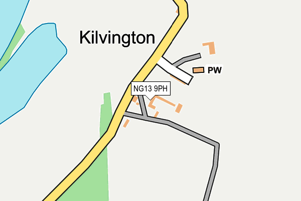 NG13 9PH map - OS OpenMap – Local (Ordnance Survey)