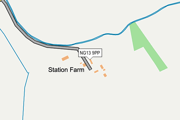 NG13 9PP map - OS OpenMap – Local (Ordnance Survey)