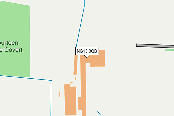 NG13 9QB map - OS OpenMap – Local (Ordnance Survey)