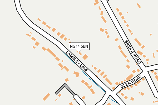 NG14 5BN map - OS OpenMap – Local (Ordnance Survey)