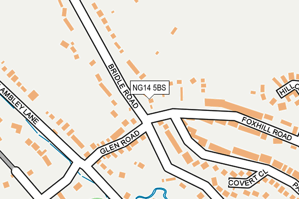 NG14 5BS map - OS OpenMap – Local (Ordnance Survey)