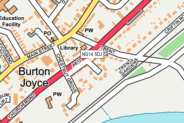 Map of JOHNSONS AND PARTNERS LTD at local scale