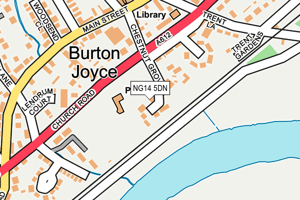 NG14 5DN map - OS OpenMap – Local (Ordnance Survey)