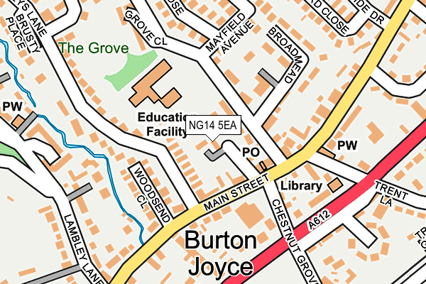 NG14 5EA map - OS OpenMap – Local (Ordnance Survey)