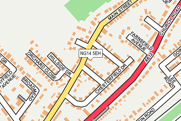 NG14 5EH map - OS OpenMap – Local (Ordnance Survey)