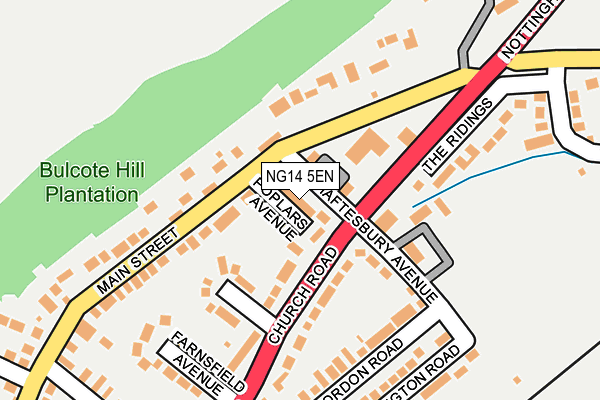 NG14 5EN map - OS OpenMap – Local (Ordnance Survey)