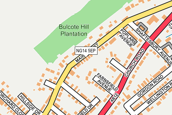 Map of BURTON JOYCE GARAGE LTD at local scale