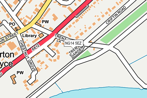 NG14 5EZ map - OS OpenMap – Local (Ordnance Survey)