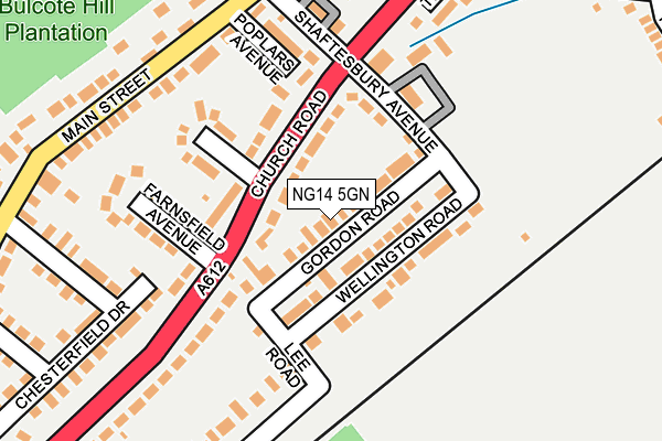 NG14 5GN map - OS OpenMap – Local (Ordnance Survey)