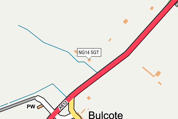 NG14 5GT map - OS OpenMap – Local (Ordnance Survey)