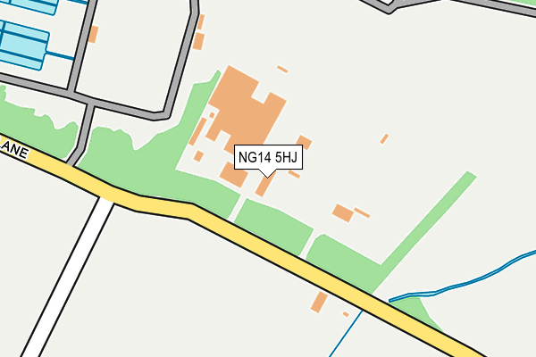 NG14 5HJ map - OS OpenMap – Local (Ordnance Survey)
