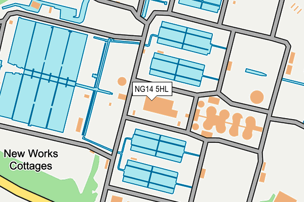 NG14 5HL map - OS OpenMap – Local (Ordnance Survey)