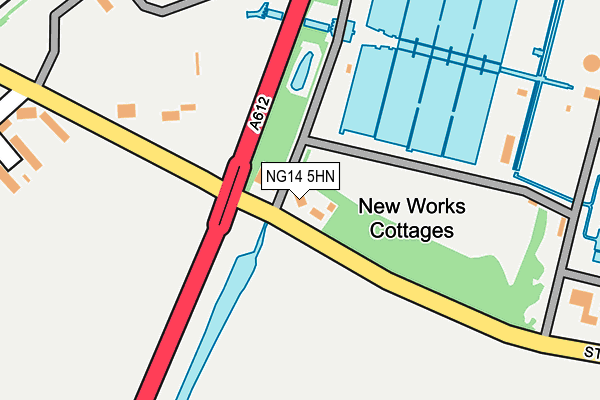 NG14 5HN map - OS OpenMap – Local (Ordnance Survey)