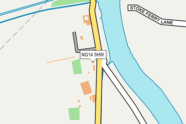 NG14 5HW map - OS OpenMap – Local (Ordnance Survey)
