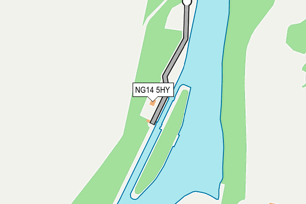 NG14 5HY map - OS OpenMap – Local (Ordnance Survey)