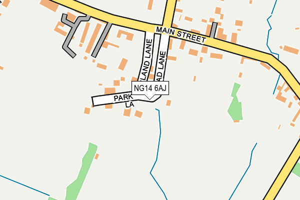 NG14 6AJ map - OS OpenMap – Local (Ordnance Survey)