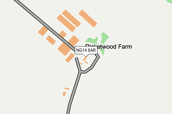 NG14 6AR map - OS OpenMap – Local (Ordnance Survey)