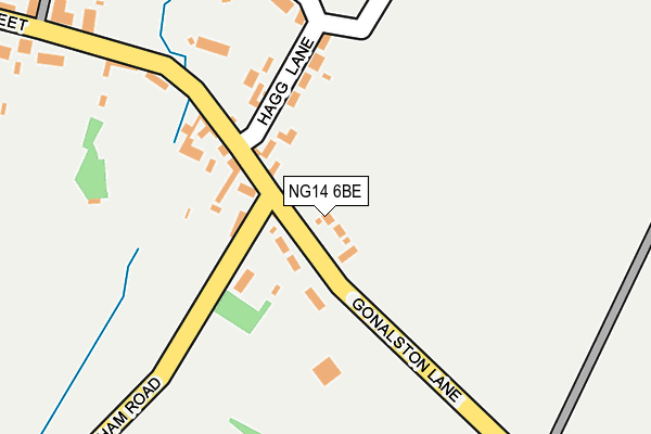 NG14 6BE map - OS OpenMap – Local (Ordnance Survey)