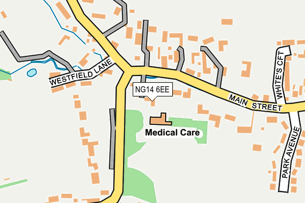 NG14 6EE map - OS OpenMap – Local (Ordnance Survey)