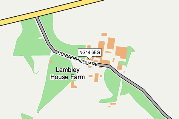 NG14 6EG map - OS OpenMap – Local (Ordnance Survey)