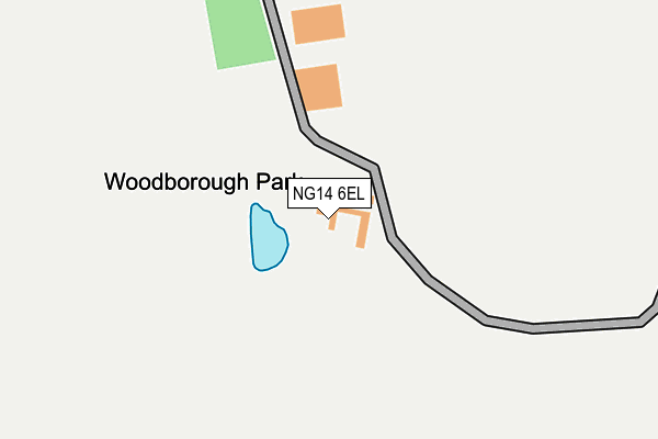 NG14 6EL map - OS OpenMap – Local (Ordnance Survey)