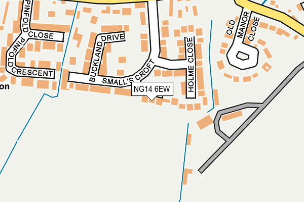 NG14 6EW map - OS OpenMap – Local (Ordnance Survey)