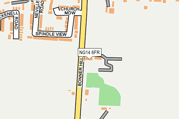 NG14 6FR map - OS OpenMap – Local (Ordnance Survey)