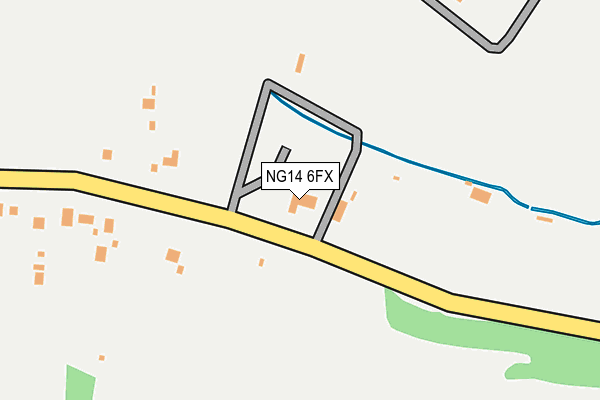 NG14 6FX map - OS OpenMap – Local (Ordnance Survey)