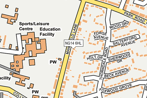 Map of N G E GARAGE EQUIPMENT SERVICES LIMITED at local scale