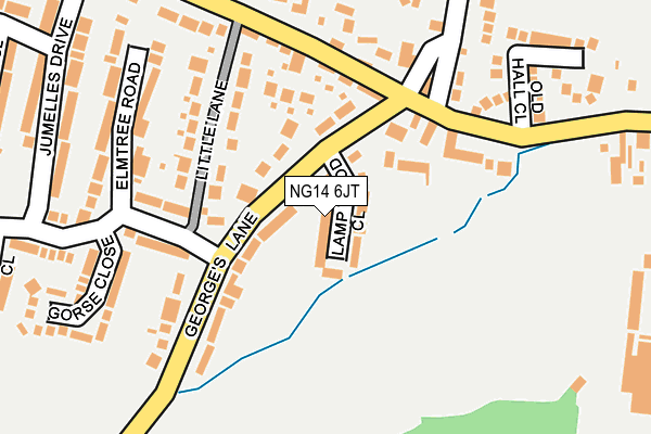 NG14 6JT map - OS OpenMap – Local (Ordnance Survey)