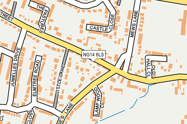 NG14 6LS map - OS OpenMap – Local (Ordnance Survey)