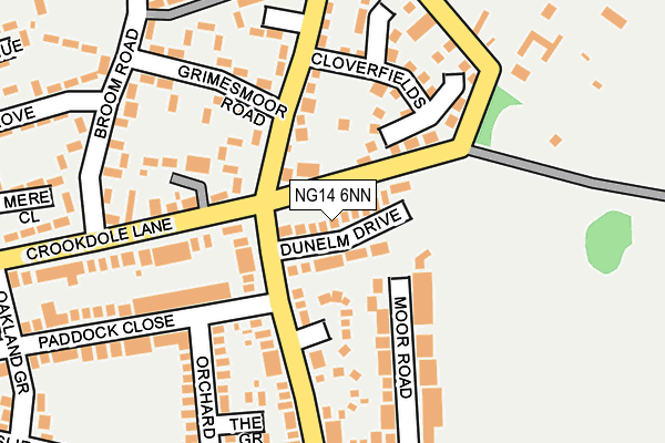 NG14 6NN map - OS OpenMap – Local (Ordnance Survey)