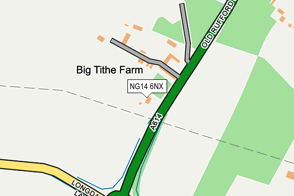 NG14 6NX map - OS OpenMap – Local (Ordnance Survey)