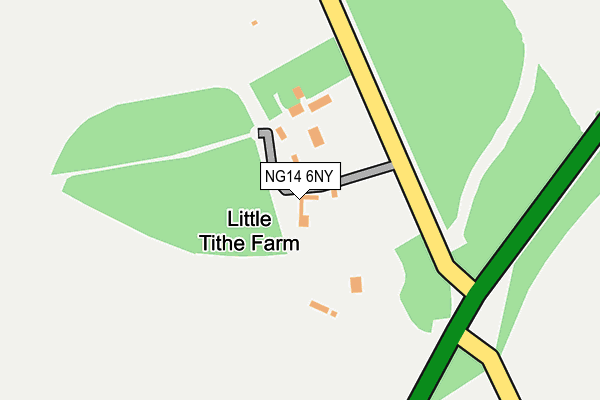 NG14 6NY map - OS OpenMap – Local (Ordnance Survey)