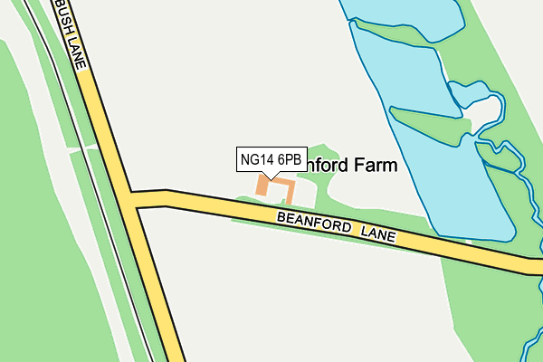 NG14 6PB map - OS OpenMap – Local (Ordnance Survey)