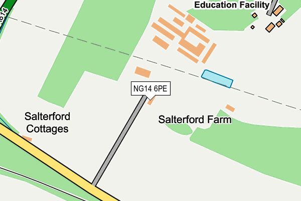 NG14 6PE map - OS OpenMap – Local (Ordnance Survey)