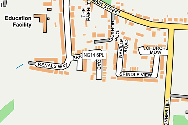 NG14 6PL map - OS OpenMap – Local (Ordnance Survey)
