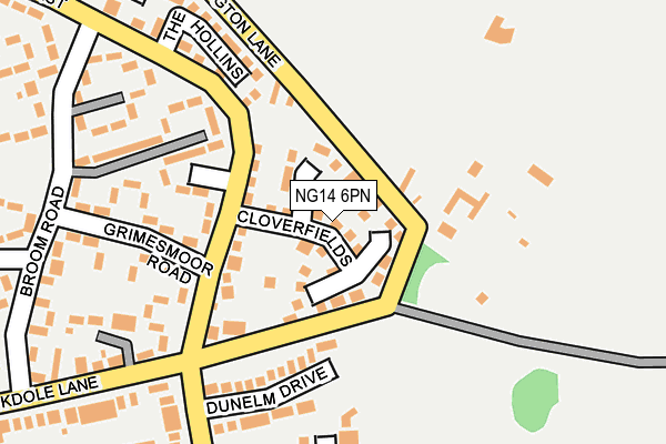 NG14 6PN map - OS OpenMap – Local (Ordnance Survey)