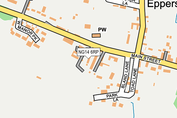 NG14 6RP map - OS OpenMap – Local (Ordnance Survey)