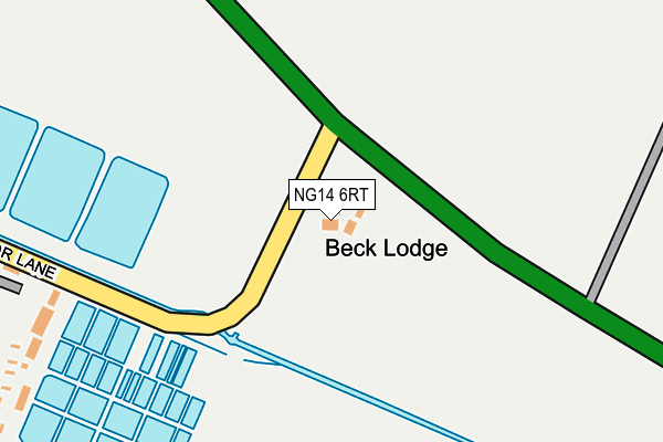 NG14 6RT map - OS OpenMap – Local (Ordnance Survey)